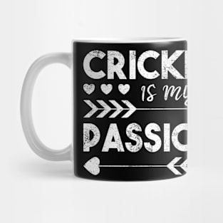 Cricket is my passion cricket saying Mug